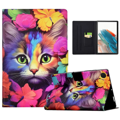 For Samsung Galaxy Tab A8 10.5 (2021) X205 X200 / (2022) Case Card Slot Tablet Leather Cover