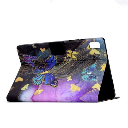 For Lenovo Tab M9 TB-310FU Case Pattern Anti-Collision Leather Shell with Auto Wake / Sleep Function