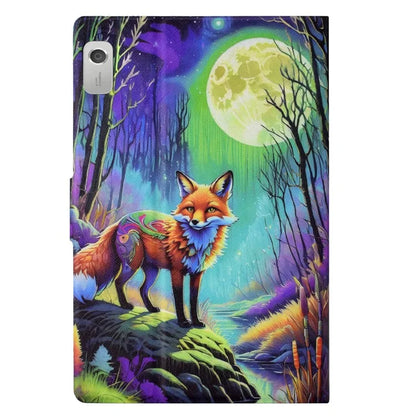 For Lenovo Tab M9 TB-310FU Case Pattern Anti-Collision Leather Shell with Auto Wake / Sleep Function