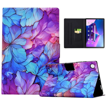 For Lenovo Tab M10 Plus (3rd Gen) Case Pattern Printed PU Leather Tablet Smart Cover with Card Holder