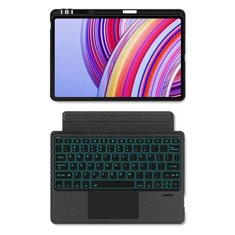 For Xiaomi Redmi Pad Pro Backlight Bluetooth Keyboard Case Tablet Leather Flip Cover