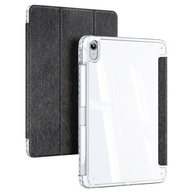 DUX DUCIS Unid Series For iPad 10.9 (2022) Tablet Case Clear Auto Wake / Sleep TPU+PC+Leather Shell