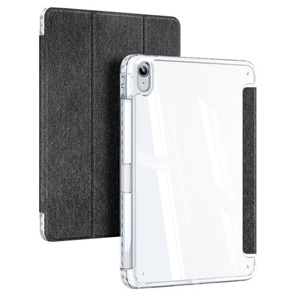 DUX DUCIS Unid Series For iPad 10.9 (2022) Tablet Case Clear Auto Wake / Sleep TPU+PC+Leather Shell