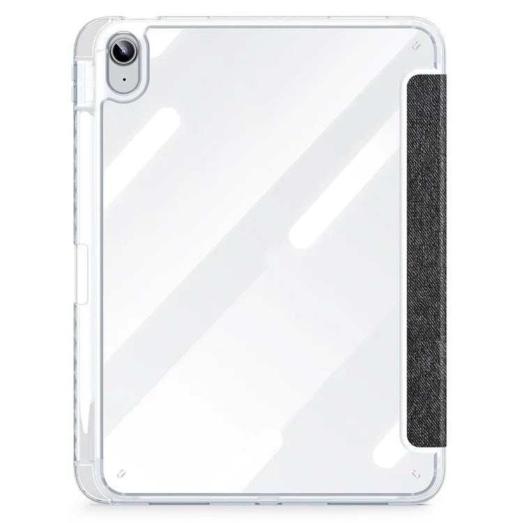 DUX DUCIS Unid Series For iPad 10.9 (2022) Tablet Case Clear Auto Wake / Sleep TPU+PC+Leather Shell