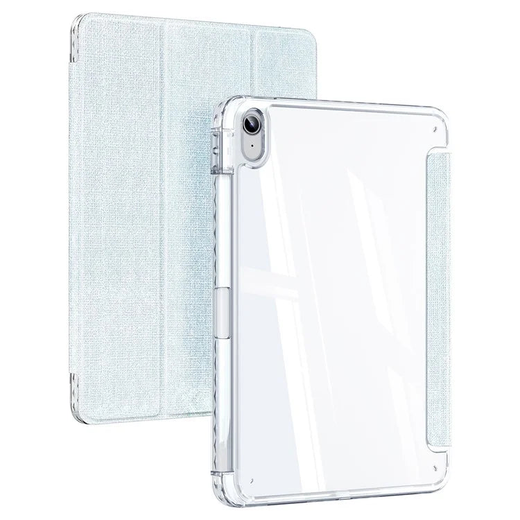 DUX DUCIS Unid Series For iPad 10.9 (2022) Tablet Case Clear Auto Wake / Sleep TPU+PC+Leather Shell