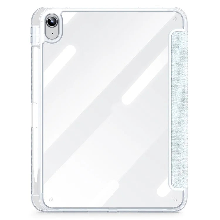 DUX DUCIS Unid Series For iPad 10.9 (2022) Tablet Case Clear Auto Wake / Sleep TPU+PC+Leather Shell
