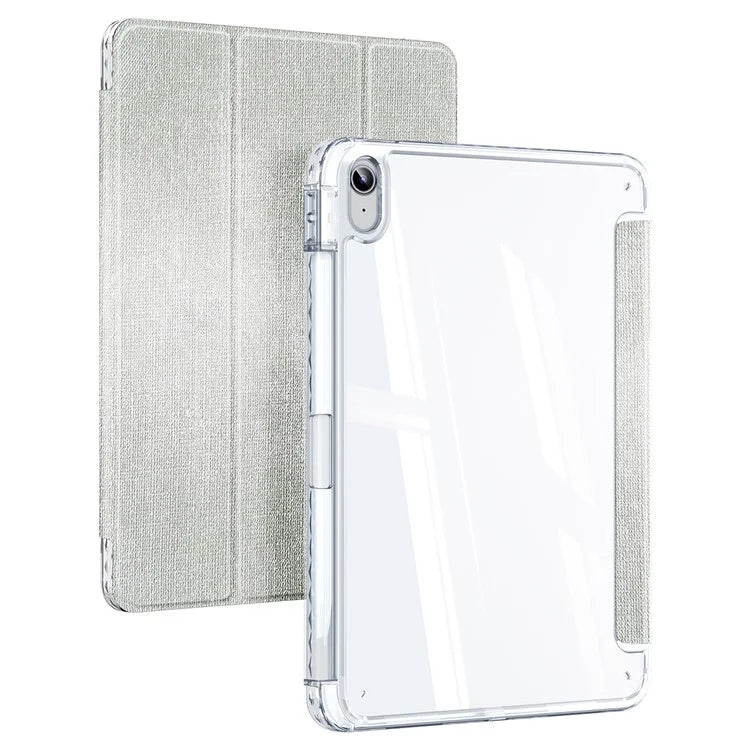 DUX DUCIS Unid Series For iPad 10.9 (2022) Tablet Case Clear Auto Wake / Sleep TPU+PC+Leather Shell
