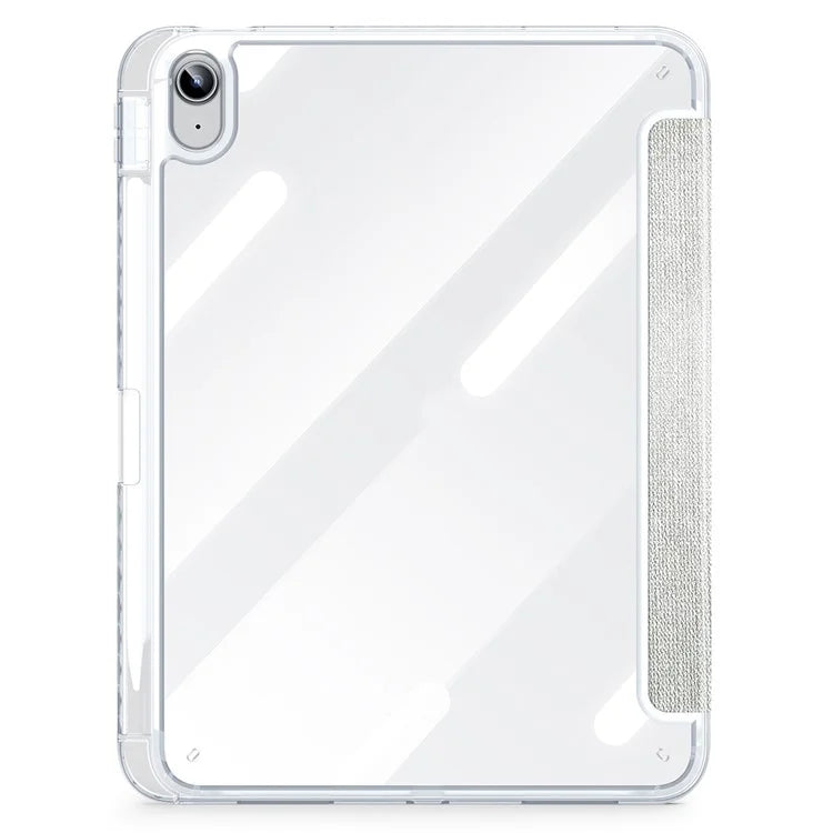 DUX DUCIS Unid Series For iPad 10.9 (2022) Tablet Case Clear Auto Wake / Sleep TPU+PC+Leather Shell