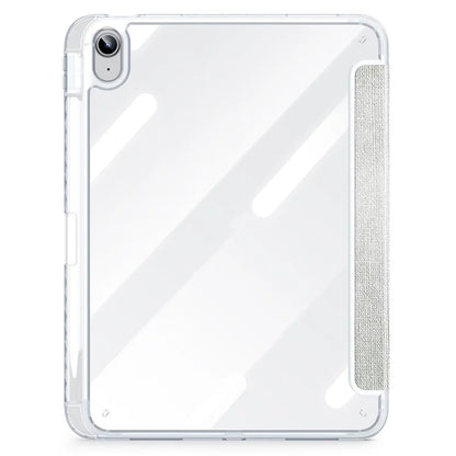 DUX DUCIS Unid Series For iPad 10.9 (2022) Tablet Case Clear Auto Wake / Sleep TPU+PC+Leather Shell