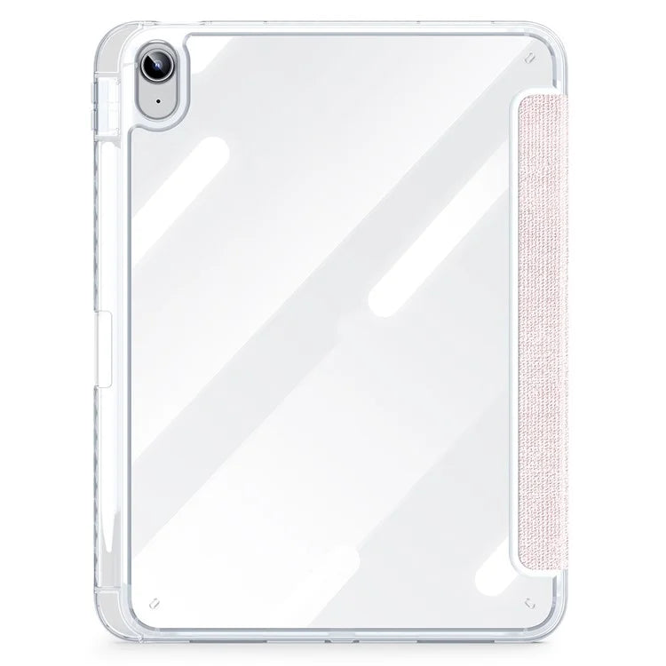 DUX DUCIS Unid Series For iPad 10.9 (2022) Tablet Case Clear Auto Wake / Sleep TPU+PC+Leather Shell