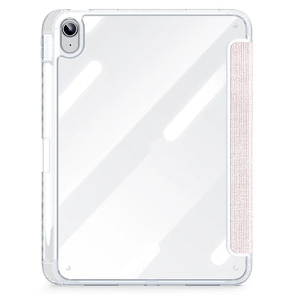DUX DUCIS Unid Series For iPad 10.9 (2022) Tablet Case Clear Auto Wake / Sleep TPU+PC+Leather Shell