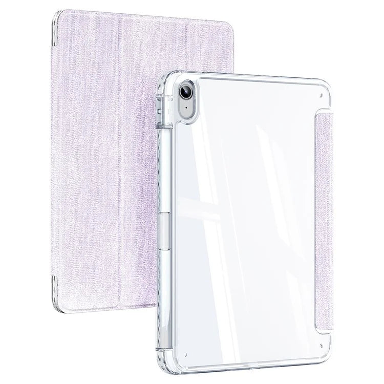 DUX DUCIS Unid Series For iPad 10.9 (2022) Tablet Case Clear Auto Wake / Sleep TPU+PC+Leather Shell