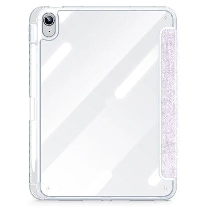 DUX DUCIS Unid Series For iPad 10.9 (2022) Tablet Case Clear Auto Wake / Sleep TPU+PC+Leather Shell