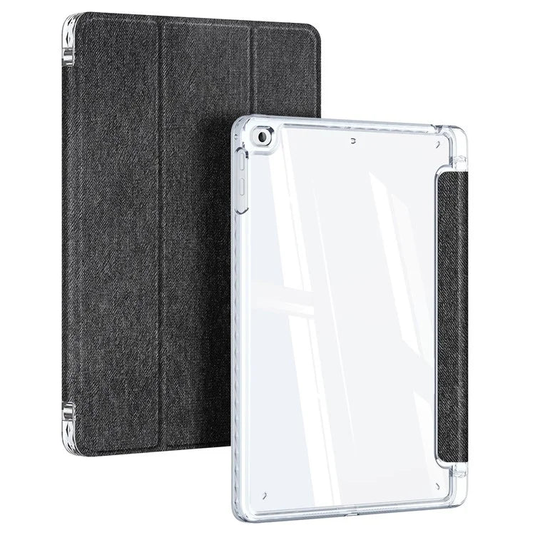 DUX DUCIS Unid Series For iPad 9.7-inch (2017) / (2018) / Air (2013) / Air 2 Case Auto Wake / Sleep PU Leather Clear Back Tablet Cover