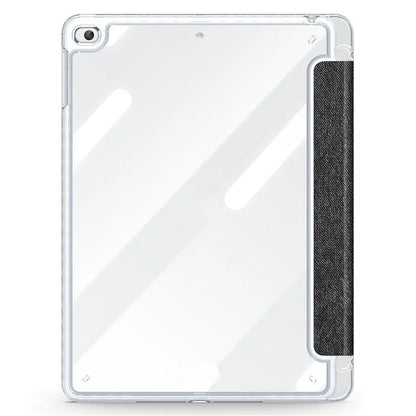 DUX DUCIS Unid Series For iPad 9.7-inch (2017) / (2018) / Air (2013) / Air 2 Case Auto Wake / Sleep PU Leather Clear Back Tablet Cover