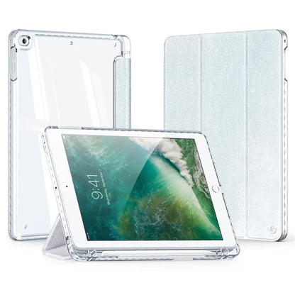 DUX DUCIS Unid Series For iPad 9.7-inch (2017) / (2018) / Air (2013) / Air 2 Case Auto Wake / Sleep PU Leather Clear Back Tablet Cover