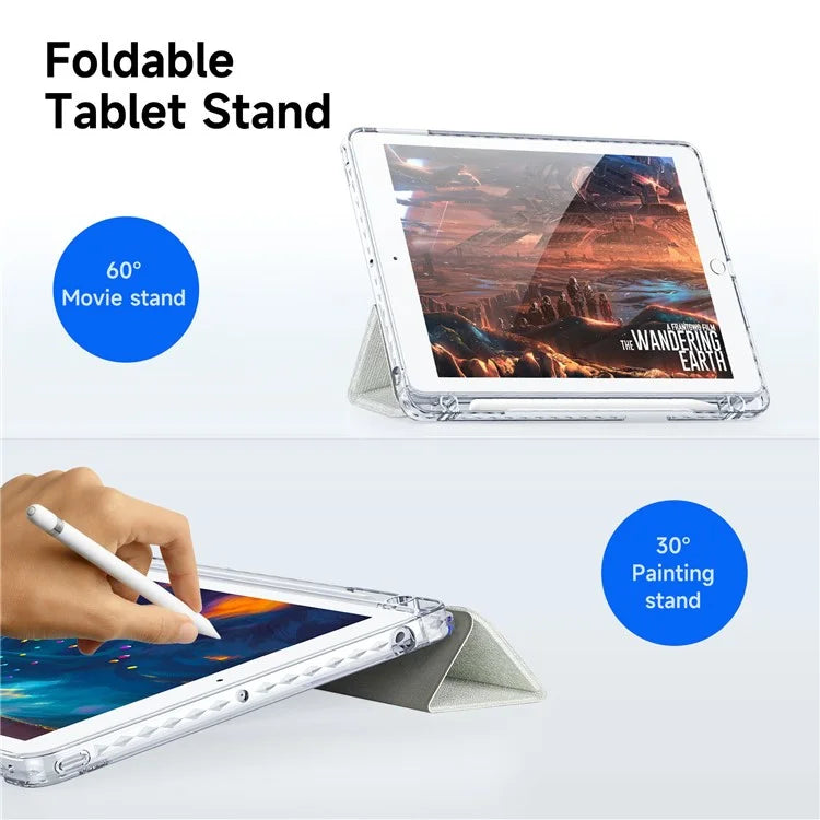 DUX DUCIS Unid Series For iPad 9.7-inch (2017) / (2018) / Air (2013) / Air 2 Case Auto Wake / Sleep PU Leather Clear Back Tablet Cover