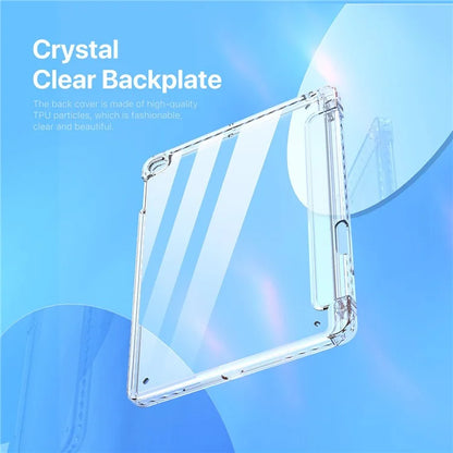 DUX DUCIS Unid Series For iPad 9.7-inch (2017) / (2018) / Air (2013) / Air 2 Case Auto Wake / Sleep PU Leather Clear Back Tablet Cover