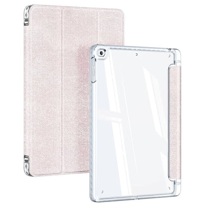 DUX DUCIS Unid Series For iPad 9.7-inch (2017) / (2018) / Air (2013) / Air 2 Case Auto Wake / Sleep PU Leather Clear Back Tablet Cover