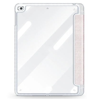 DUX DUCIS Unid Series For iPad 9.7-inch (2017) / (2018) / Air (2013) / Air 2 Case Auto Wake / Sleep PU Leather Clear Back Tablet Cover