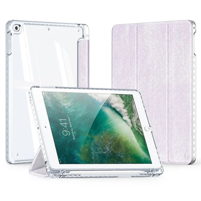 DUX DUCIS Unid Series For iPad 9.7-inch (2017) / (2018) / Air (2013) / Air 2 Case Auto Wake / Sleep PU Leather Clear Back Tablet Cover