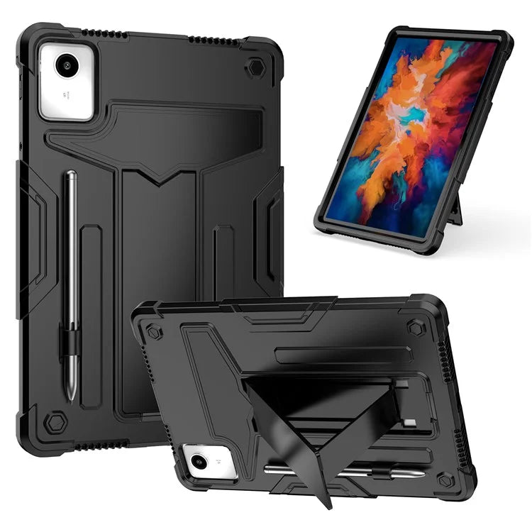 For Lenovo Tab M11 / Xiaoxin Pad 11 2024 Case Case T-Shaped Kickstand PC+Silicone Tablet Cover