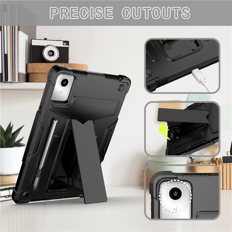 For Lenovo Tab M11 / Xiaoxin Pad 11 2024 Case Case T-Shaped Kickstand PC+Silicone Tablet Cover