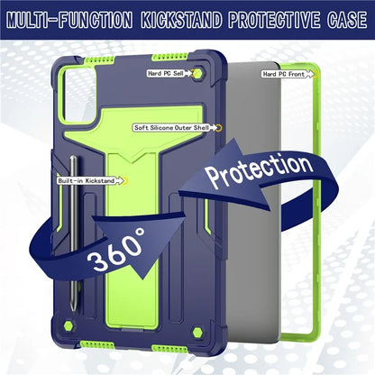 For Lenovo Tab M11 / Xiaoxin Pad 11 2024 Case Case T-Shaped Kickstand PC+Silicone Tablet Cover