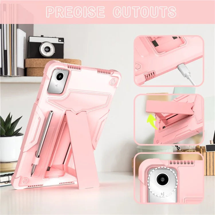 For Lenovo Tab M11 / Xiaoxin Pad 11 2024 Case Case T-Shaped Kickstand PC+Silicone Tablet Cover