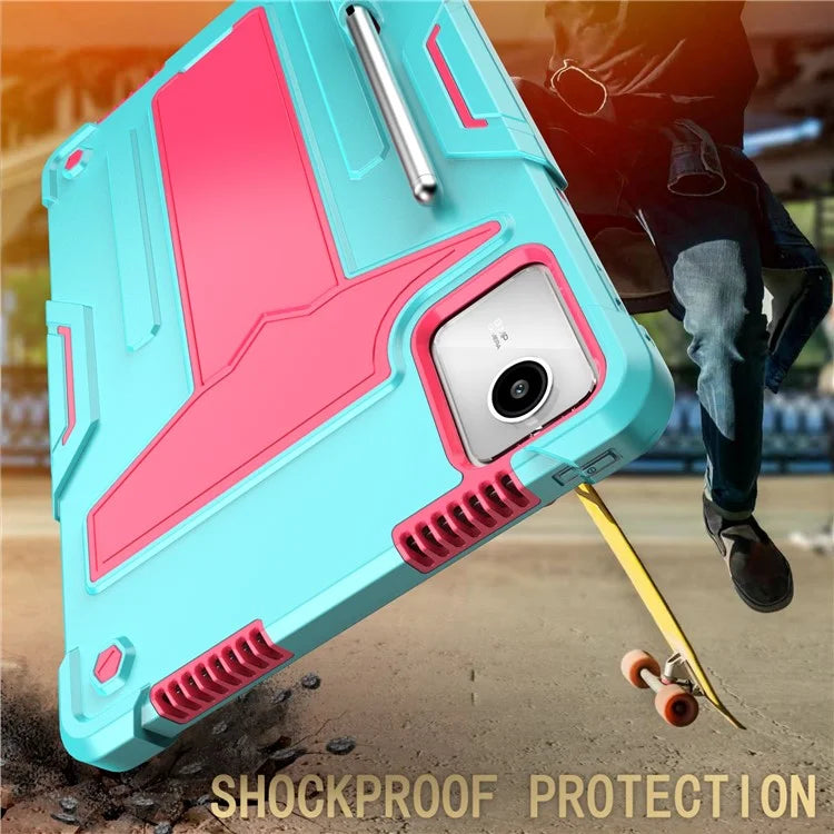 For Lenovo Tab M11 / Xiaoxin Pad 11 2024 Case Case T-Shaped Kickstand PC+Silicone Tablet Cover