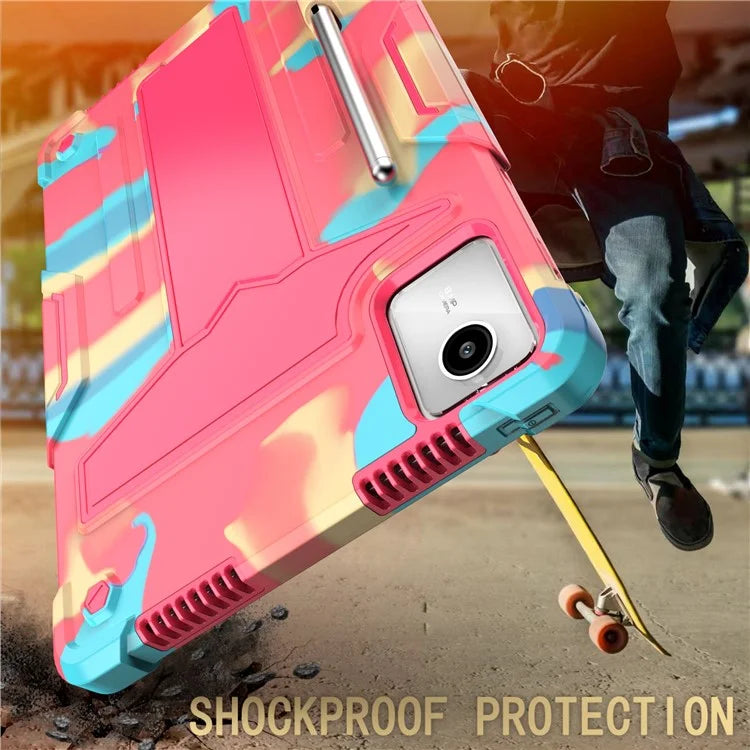 For Lenovo Tab M11 / Xiaoxin Pad 11 2024 Case Case T-Shaped Kickstand PC+Silicone Tablet Cover