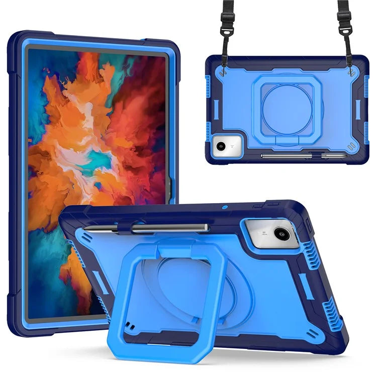 For Lenovo Tab M11 / Xiaoxin Pad 11 2024 Case Protective Kickstand Tablet Cover with Shoulder Strap