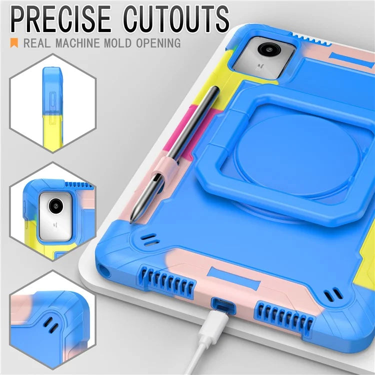 For Lenovo Tab M11 / Xiaoxin Pad 11 2024 Case Protective Kickstand Tablet Cover with Shoulder Strap