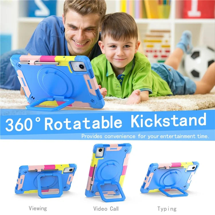 For Lenovo Tab M11 / Xiaoxin Pad 11 2024 Case Protective Kickstand Tablet Cover with Shoulder Strap
