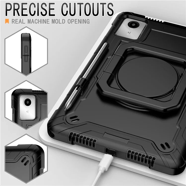 For Lenovo Tab M11 / Xiaoxin Pad 11 2024 Case Protective Kickstand Tablet Cover with Shoulder Strap
