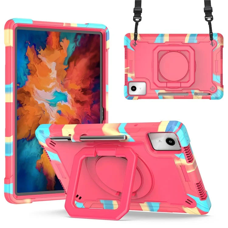 For Lenovo Tab M11 / Xiaoxin Pad 11 2024 Case Protective Kickstand Tablet Cover with Shoulder Strap