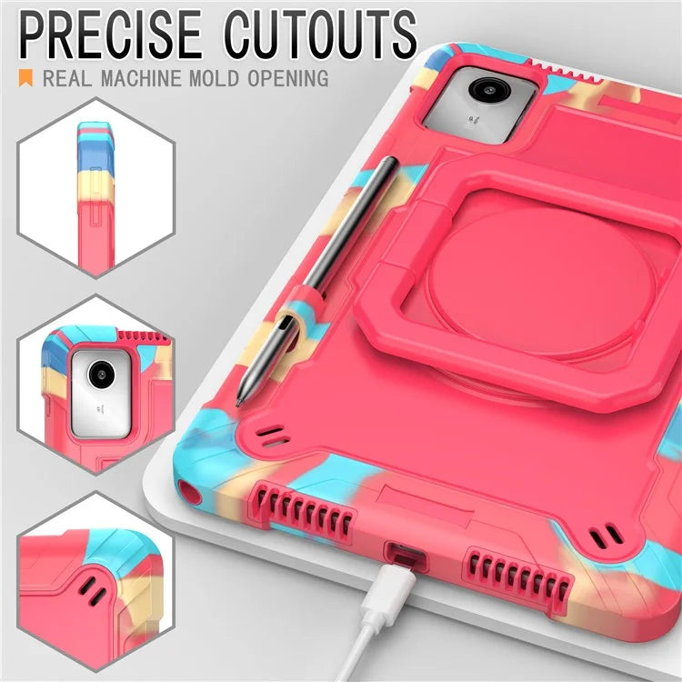 For Lenovo Tab M11 / Xiaoxin Pad 11 2024 Case Protective Kickstand Tablet Cover with Shoulder Strap