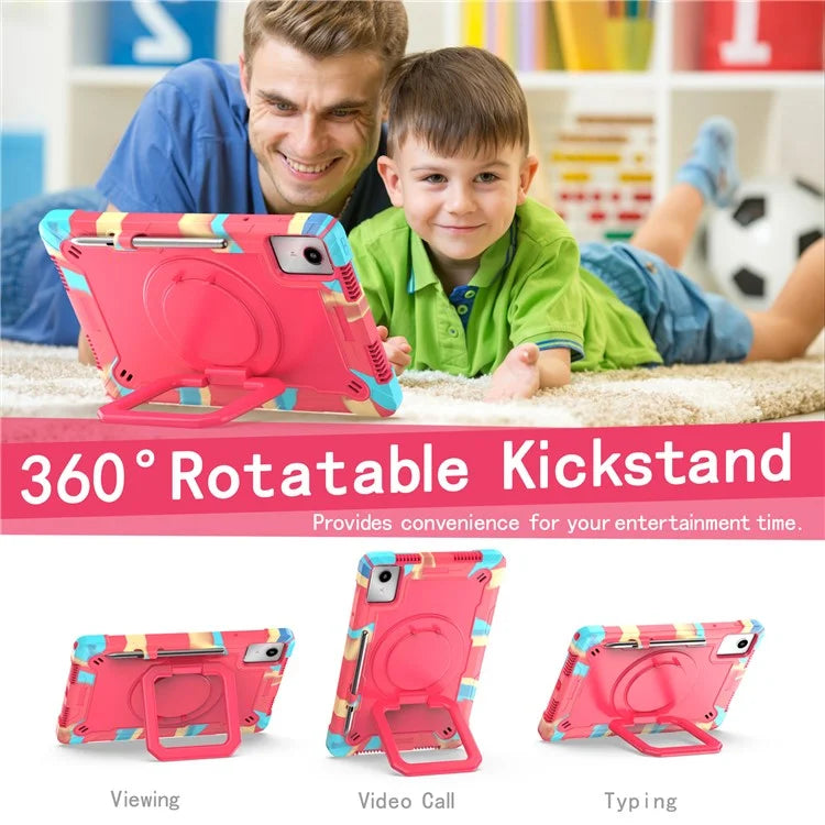 For Lenovo Tab M11 / Xiaoxin Pad 11 2024 Case Protective Kickstand Tablet Cover with Shoulder Strap