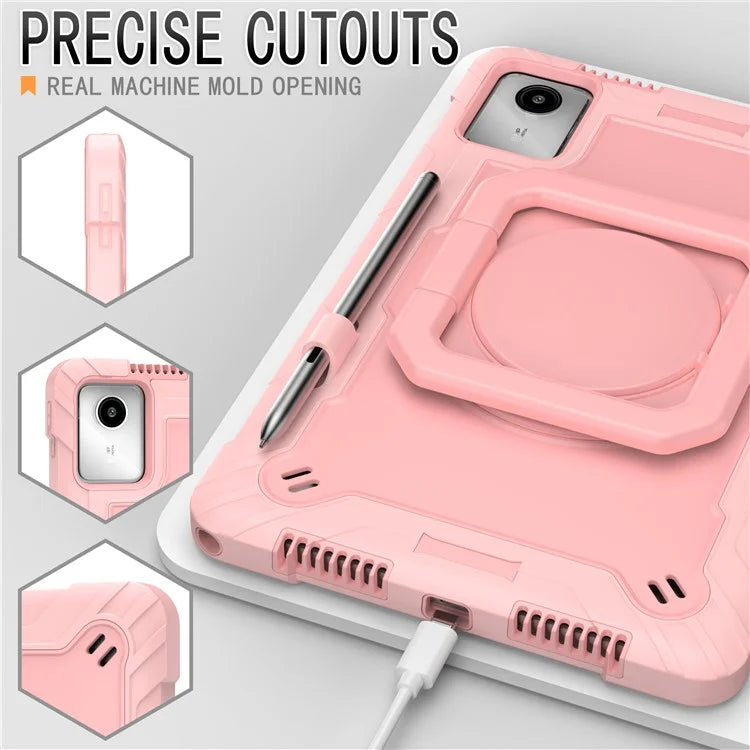 For Lenovo Tab M11 / Xiaoxin Pad 11 2024 Case Protective Kickstand Tablet Cover with Shoulder Strap