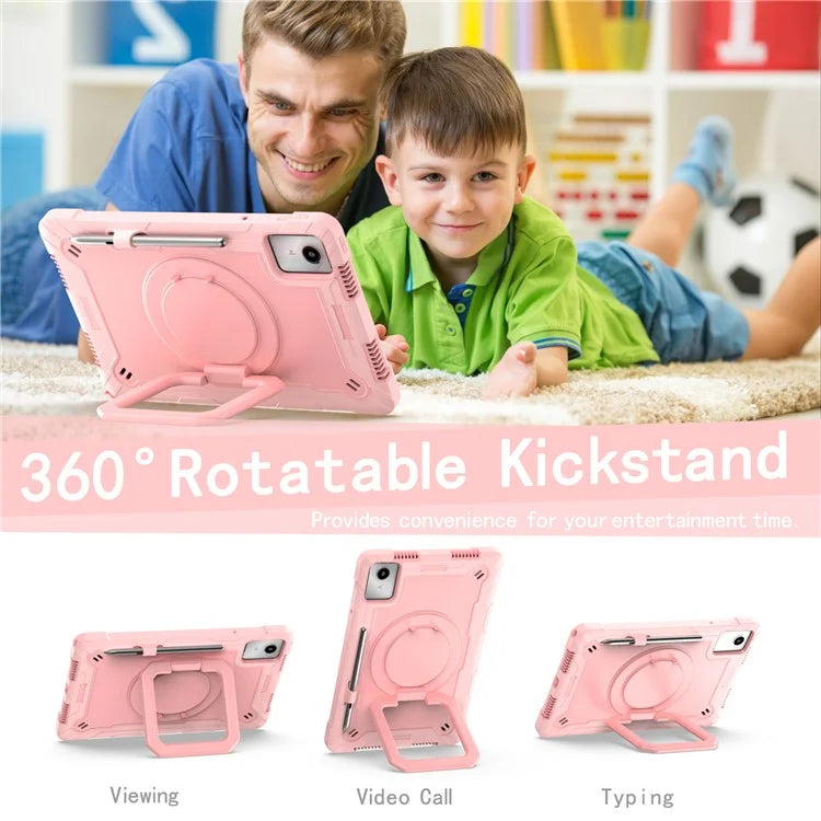 For Lenovo Tab M11 / Xiaoxin Pad 11 2024 Case Protective Kickstand Tablet Cover with Shoulder Strap