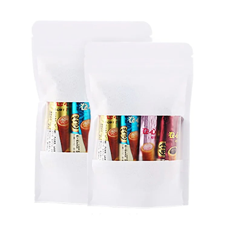 MX-007 100PCS 26C Thickness Bakery Bags 23x34+10CM Kraft Paper Bags (No FDA, BPA-Free)