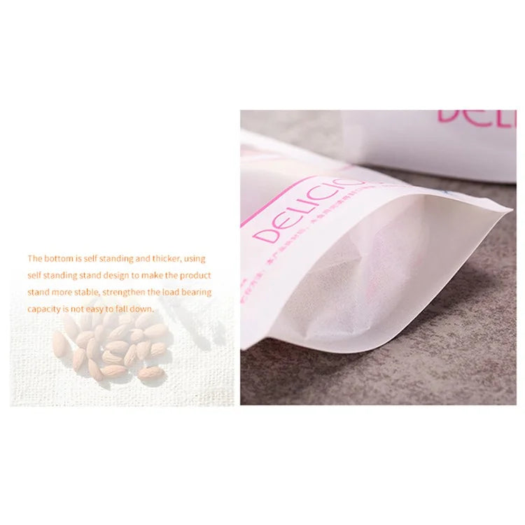 MX-007 100PCS 26C Thickness Bakery Bags 23x34+10CM Kraft Paper Bags (No FDA, BPA-Free)