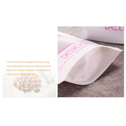 MX-007 100PCS 26C Thickness Bakery Bags 23x34+10CM Kraft Paper Bags (No FDA, BPA-Free)