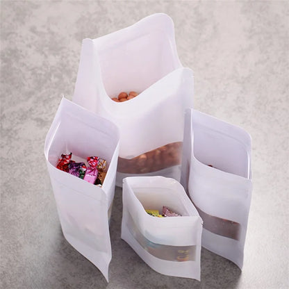 MX-007 100PCS 26C Thickness Bakery Bags 23x34+10CM Kraft Paper Bags (No FDA, BPA-Free)