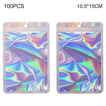 MX-109 100Pcs 10.5x15cm Reusable Seal Pouches Clear Matte Window Sealable Packaging Bag 14C