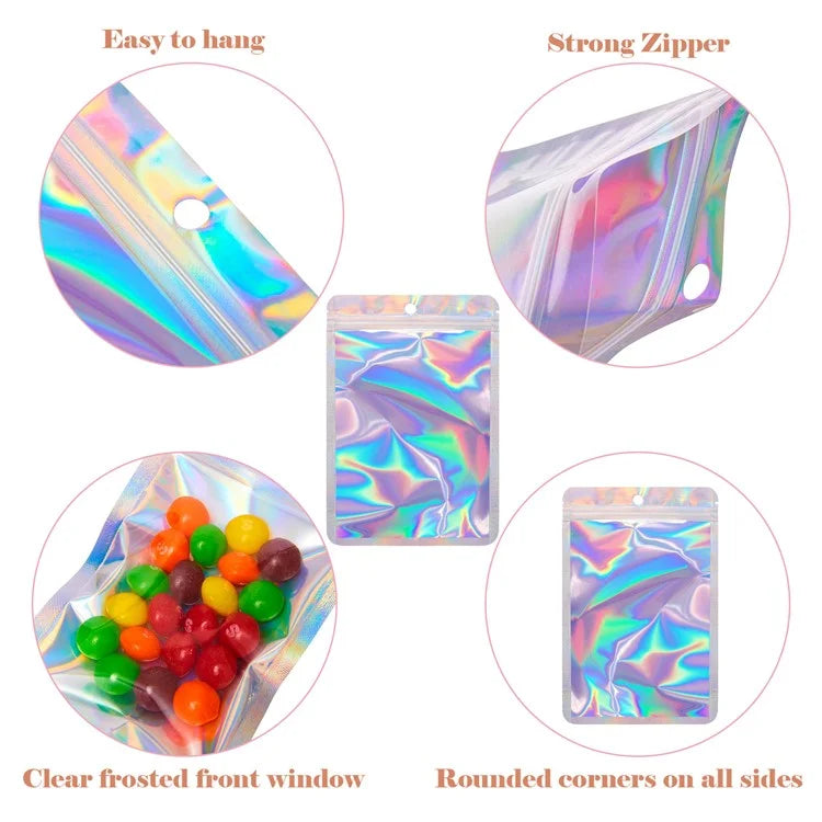 MX-109 100Pcs 10.5x15cm Reusable Seal Pouches Clear Matte Window Sealable Packaging Bag 14C