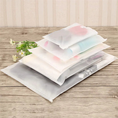 MX-063 100Pcs 35x45cm Storage Bags 16C Thick EVA Waterproof Zip Lock Pouches