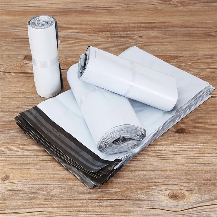 MX-060 100Pcs 20x29+4cm Shipping Bags Adhesive Strip Mailing Bags 11C Thickness
