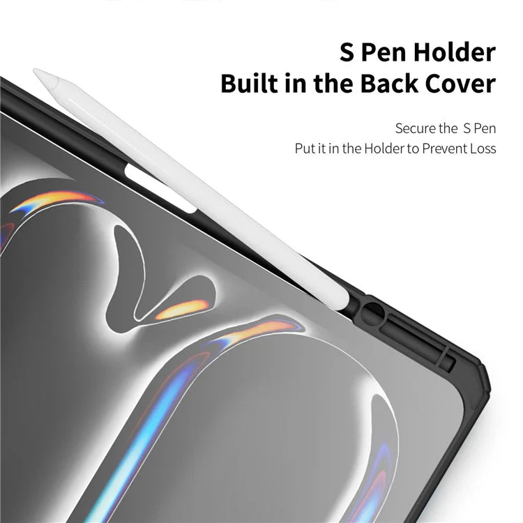 DUX DUCIS TOBY Series For iPad Pro 13 (2024) Case Auto Wake / Sleep PU Leather Tri-fold Stand Tablet Cover