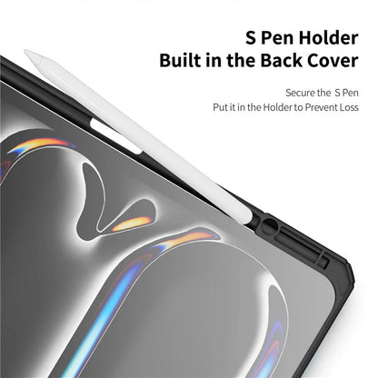 DUX DUCIS TOBY Series For iPad Pro 13 (2024) Case Auto Wake / Sleep PU Leather Tri-fold Stand Tablet Cover